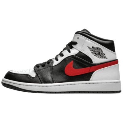 Air Jordan 1 Mid Black Chile Red White