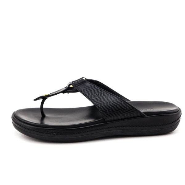 Louis Vuitton Black Epi Thong Sandals Size US 7 | EU 37