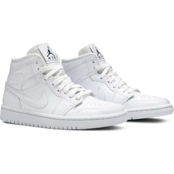 Air Jordan 1 Mid 'White Snakeskin' Wmns