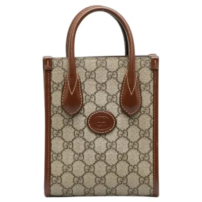 Gucci Mini Supreme Canvas Interlocking G Tote Bag