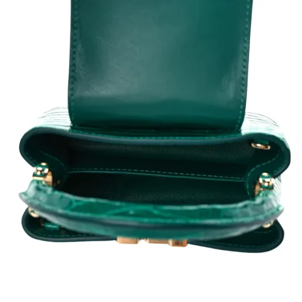 Louis Vuitton Green Capucines BB Bag | Alligator Skin Leather