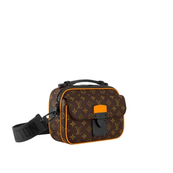 LV S-Lock Monogram Macassar Messenger