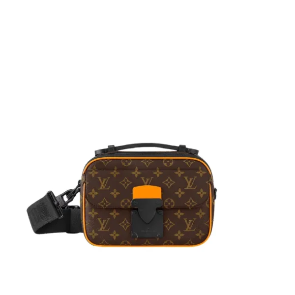 LV S-Lock Monogram Macassar Messenger