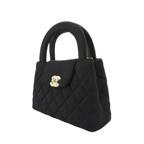 Chanel Mini Kelly Black Velvet Micro Flap Bag